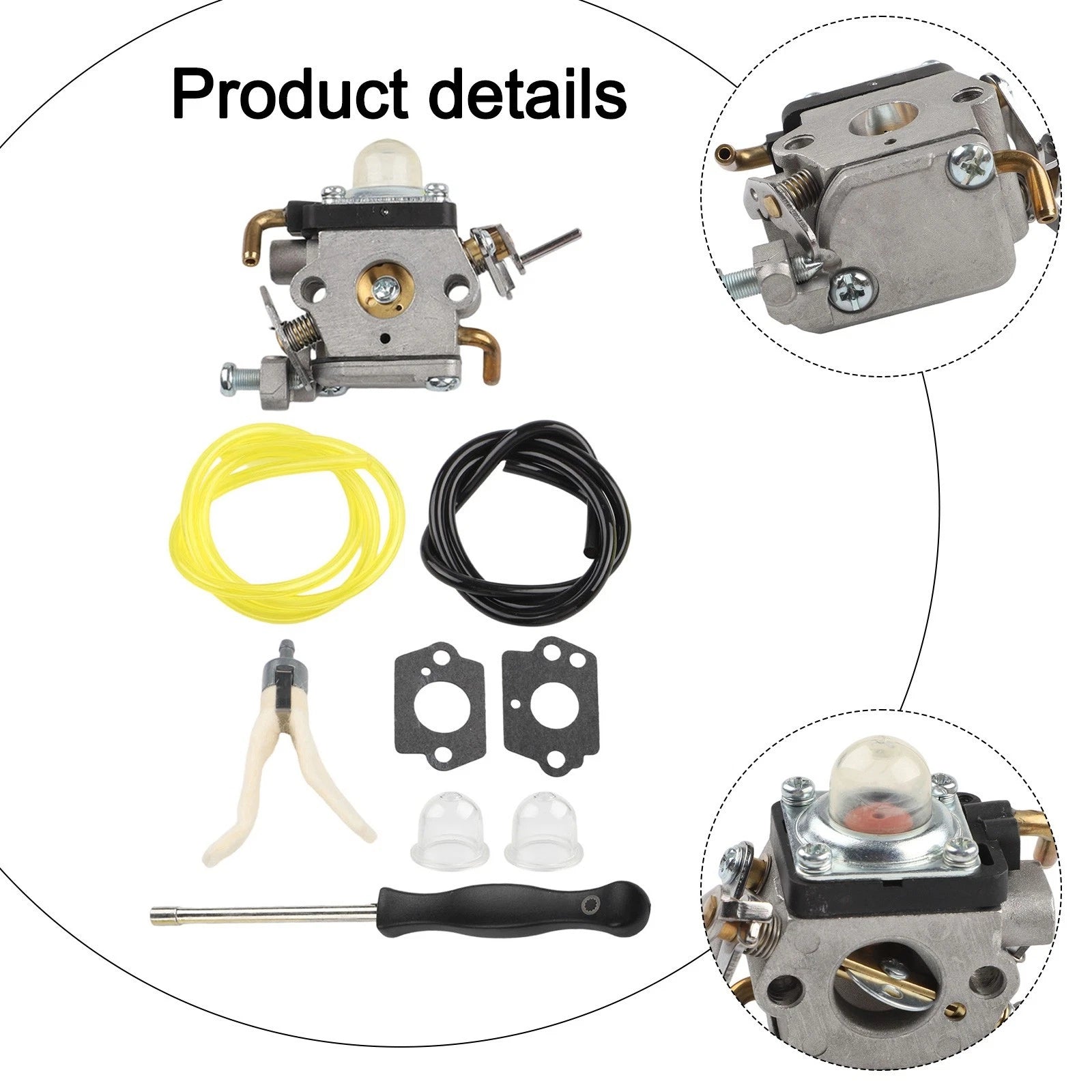 Carburetor with Maintenance Kit for 122C 122LD 122LDx Trimmers