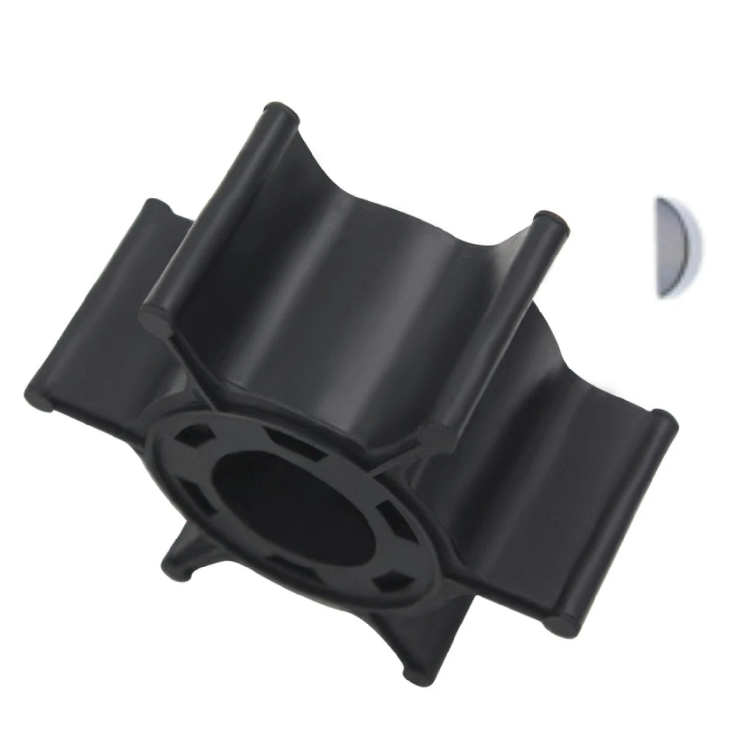 Water Pump Impeller & Key for Mariner 6 8 HP 2-Stroke (47-11590M 6C 6D 8C)