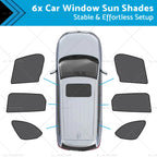 6x Car Window Sun Shades for Mazda CX-9 (2016–2025) UVA & UVB Protection