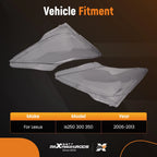 Polycarbonate Headlight Lens Cover Pair for Lexus IS 2006–2013 Clear