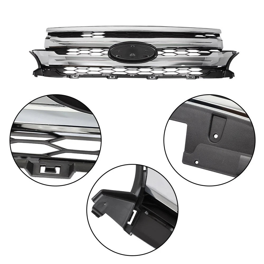 Front Upper Grille Mounting & Trim Molding for Ford Edge (2011-2014)
