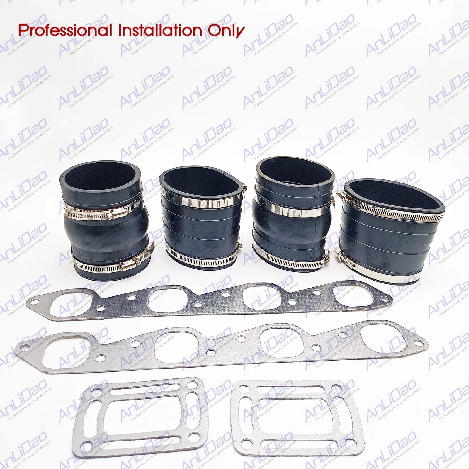 Exhaust Hose Bellows w/ Gasket for 7.4L 8.2L V8 B.B. 454 502 CID (3852696 3852472)