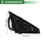 Left Side Door Mirror for Nissan Sentra (2020–2022) Manual Folding Black