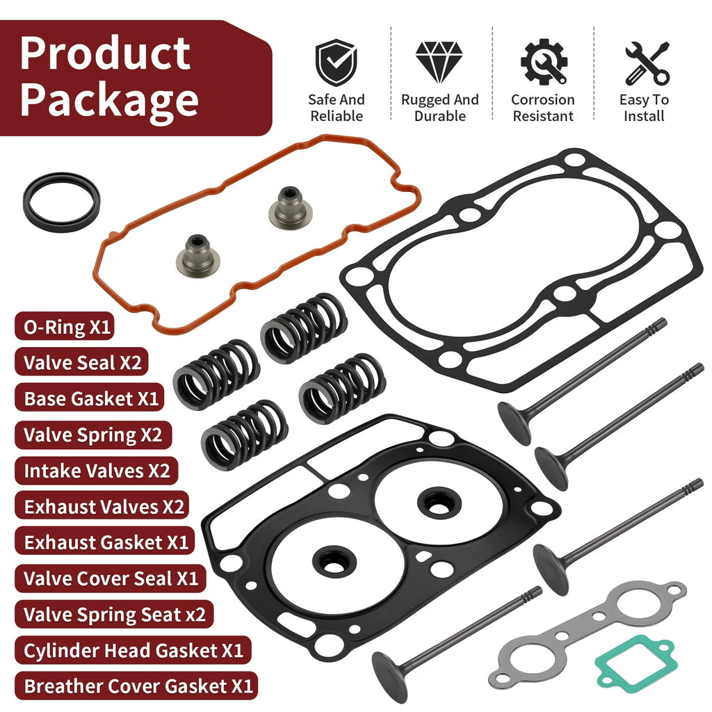Cylinder Head Gasket & Valve Kit for Polaris RZR 4 800 (2011–2014)