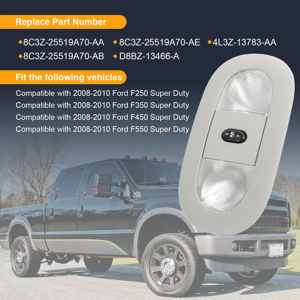 LED Overhead Console Light Sunroof Switch for Ford F250 F350 (2008–2010)