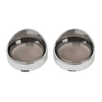 Smoke Lens Turn Signal Light Trim Ring Visors Bezels for Harley Touring Dyna