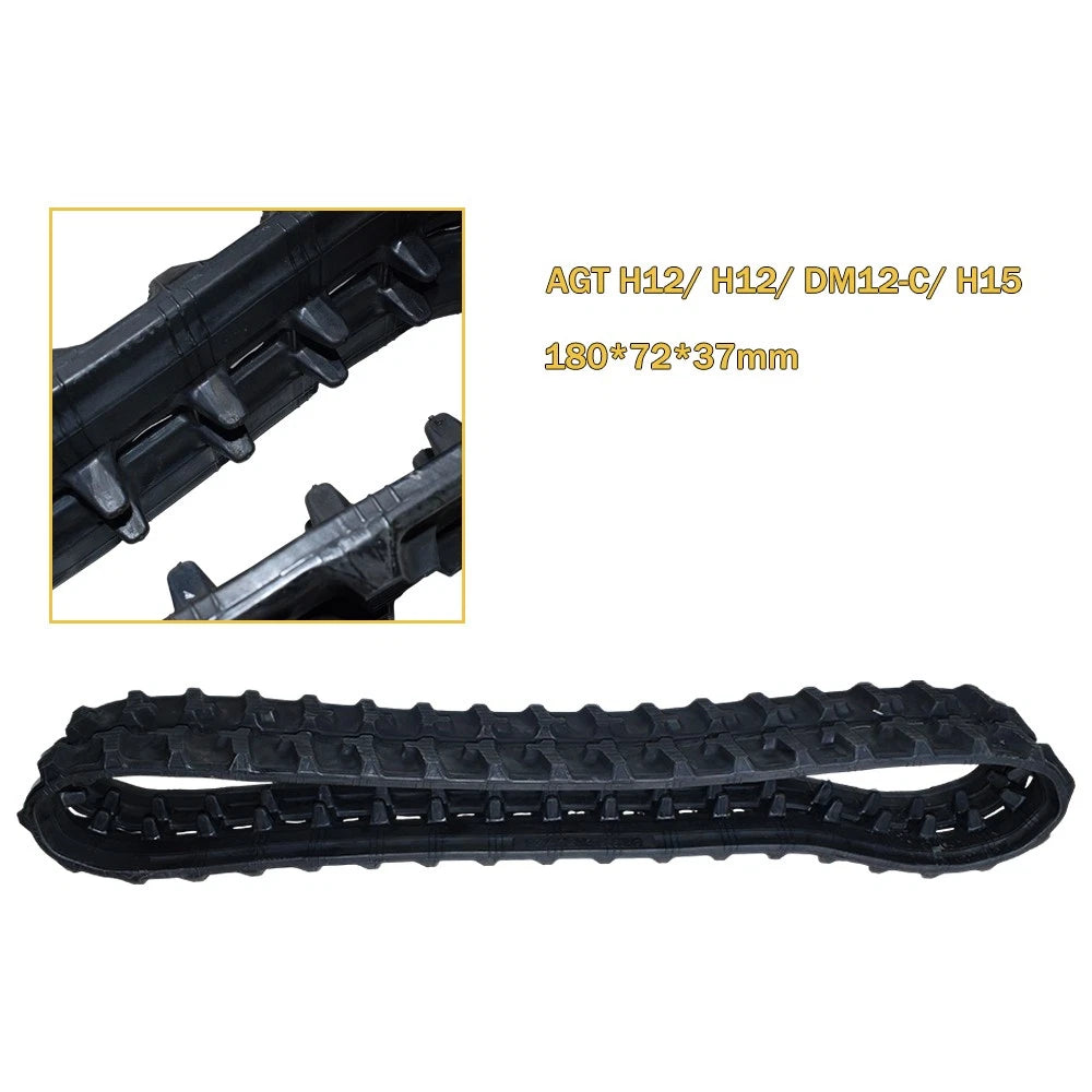 Rubber Tracks 1807237mm for Mini Excavator AGT H12/DM12-C/H15