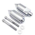 Chrome Spike Frame Sliders for Suzuki GSXR 1000 (2005–2006)