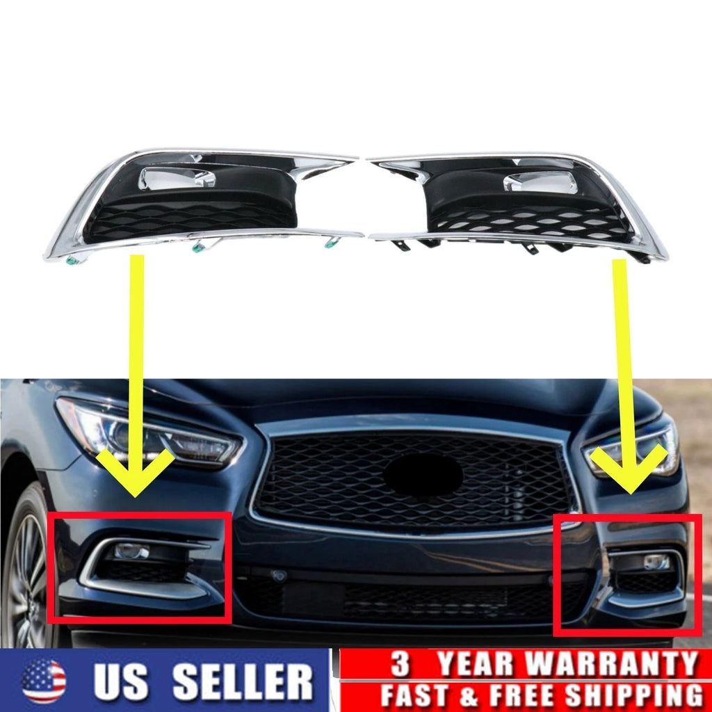 Set of 2 Fog Light Cover Caps for INFINITI QX60 (2016–2020)