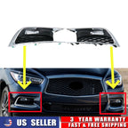 Set of 2 Fog Light Cover Caps for INFINITI QX60 (2016–2020)