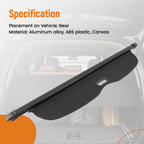 Luggage Cover Parcel Shelf for Honda Passport (2019–2024) Black ABS