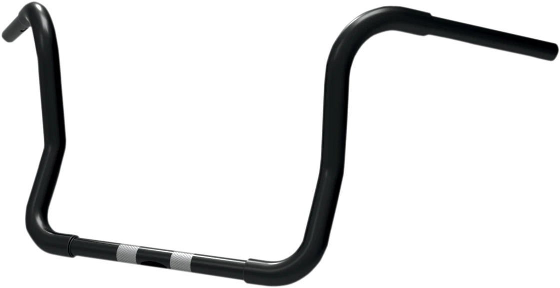1X Fat Ape Hanger Handlebar for Harley (TBW, 12", Black, 300830)