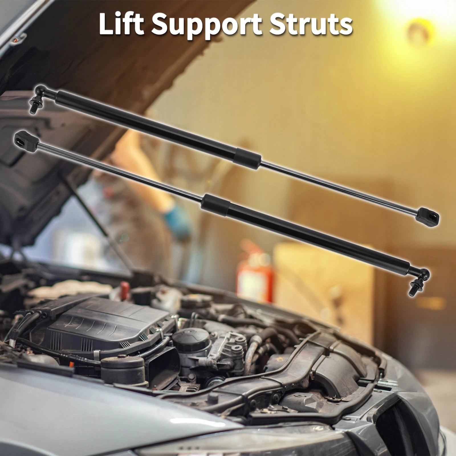 Set of 2 Front Hood Lift Supports Struts for Toyota RAV4 (2013–2018)