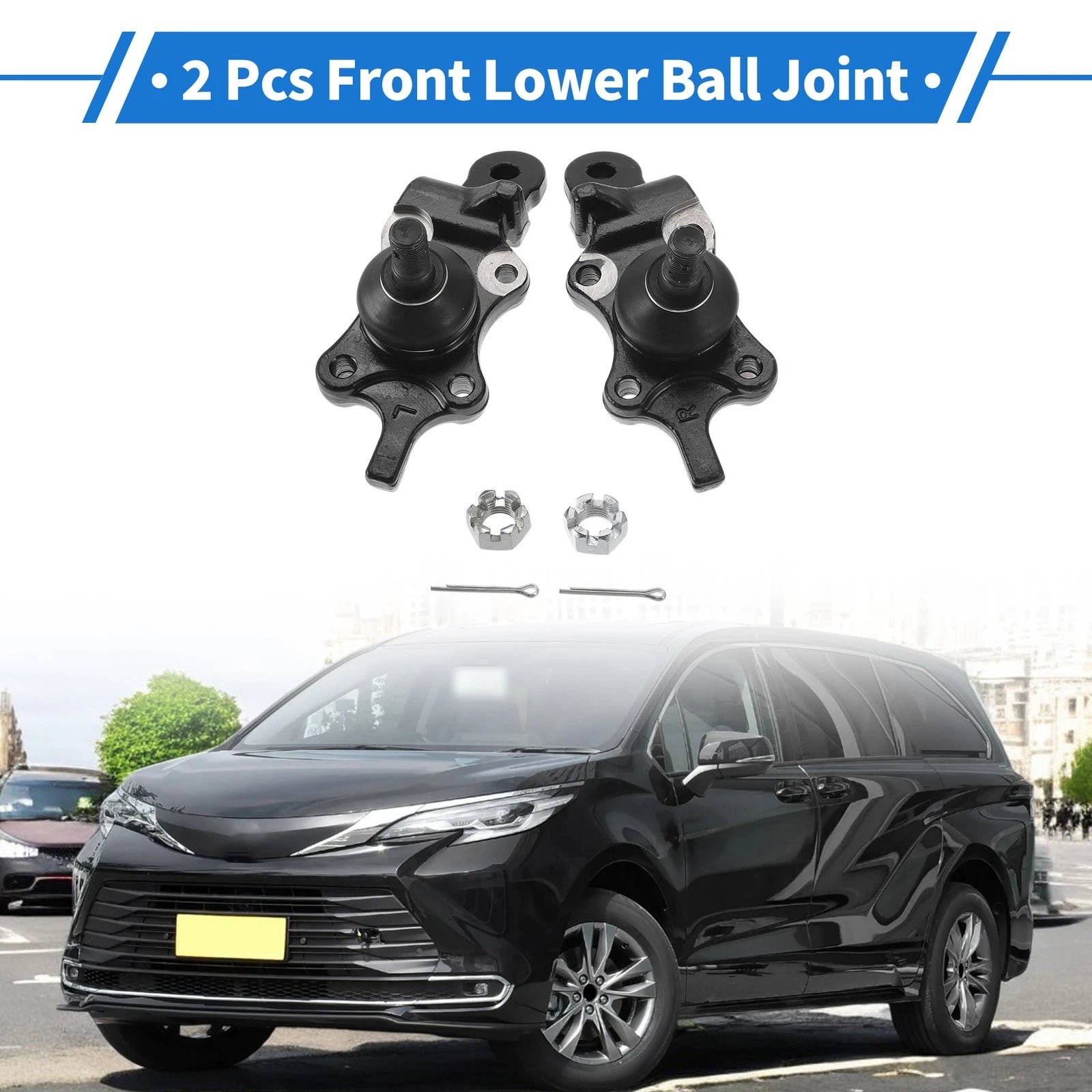 2X Front Lower Ball Joints for Toyota Tundra (2000–2002) No.K90262/K90263