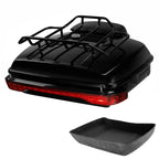 LED Chopped Trunk Backrest Rack for Harley Touring Road Glide (2014–2026)