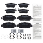 Set of 4 Ceramic Brake Pads for Honda Accord (2013–2017) EX EX-L Hybrid