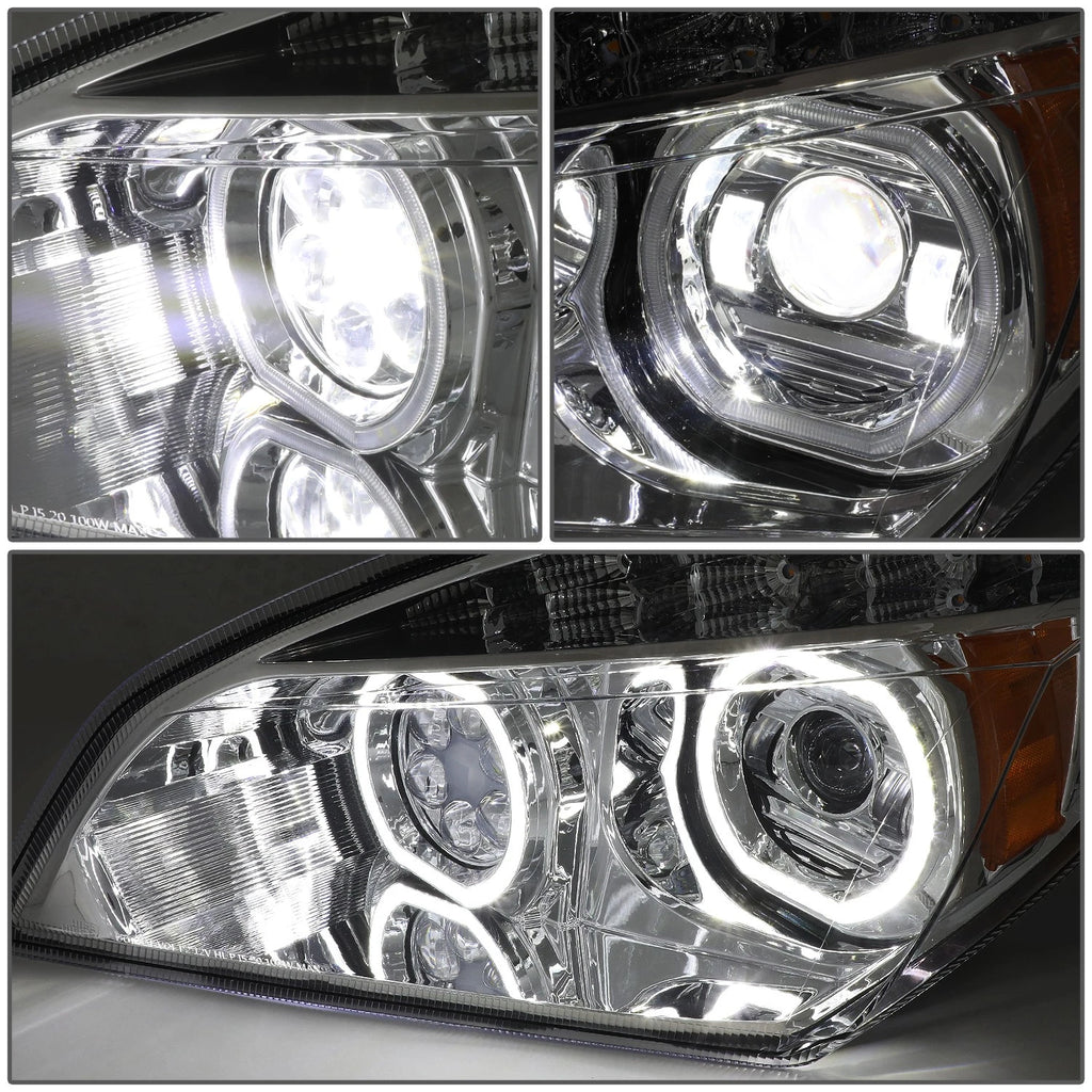 LED Halo Ring DRL Projector Headlight for Freightliner Cascadia (2018–2024)