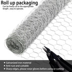 Galvanized Poultry Net for Chicken Fencing (72"x150', 2" Holes)