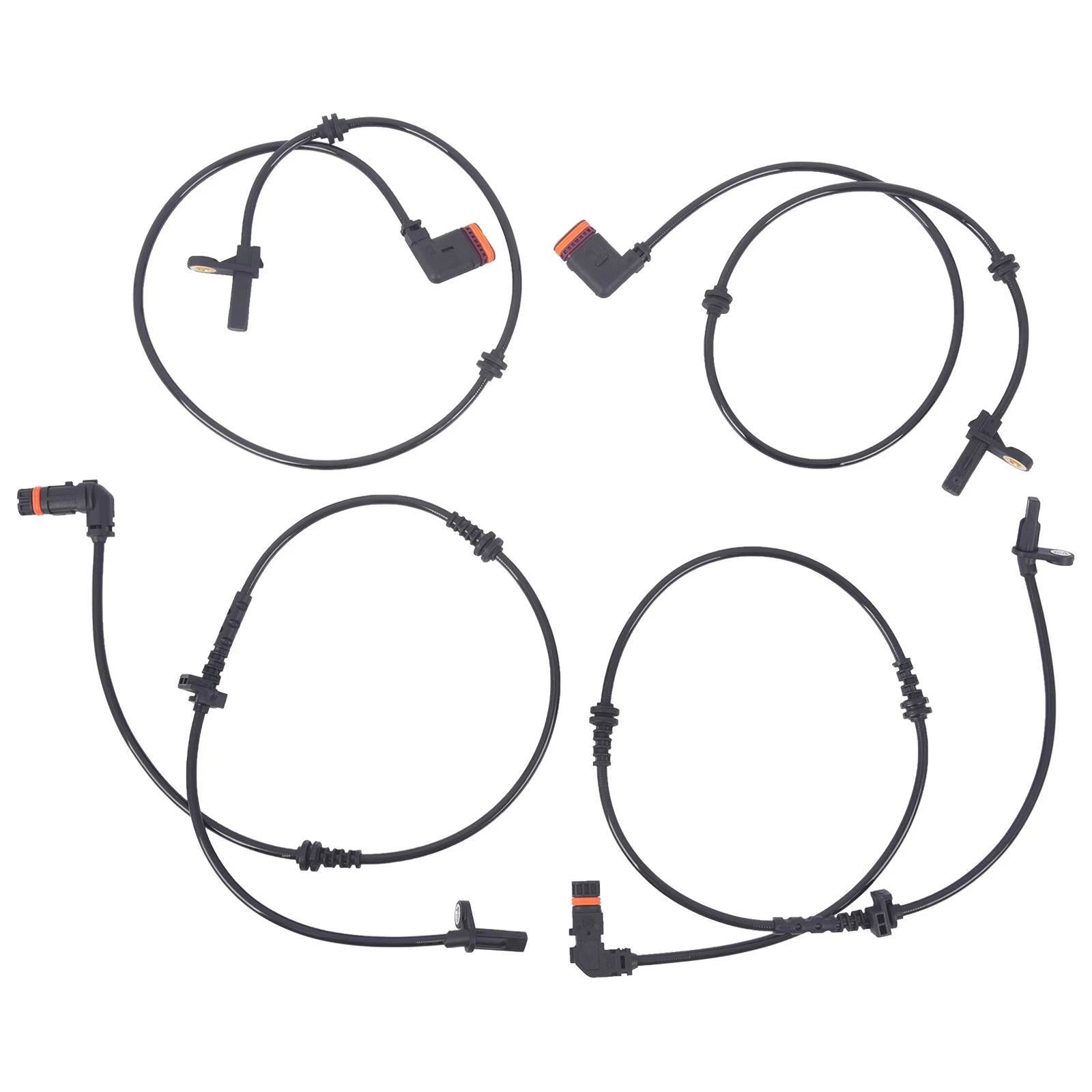 Set of 4 ABS Wheel Speed Sensors for Mercedes CL600 S65 AMG (2007–2010)