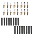 Set of 16 Iridium Spark Plugs & Ignition Coil Boot Kit for Challenger (2015–2023)