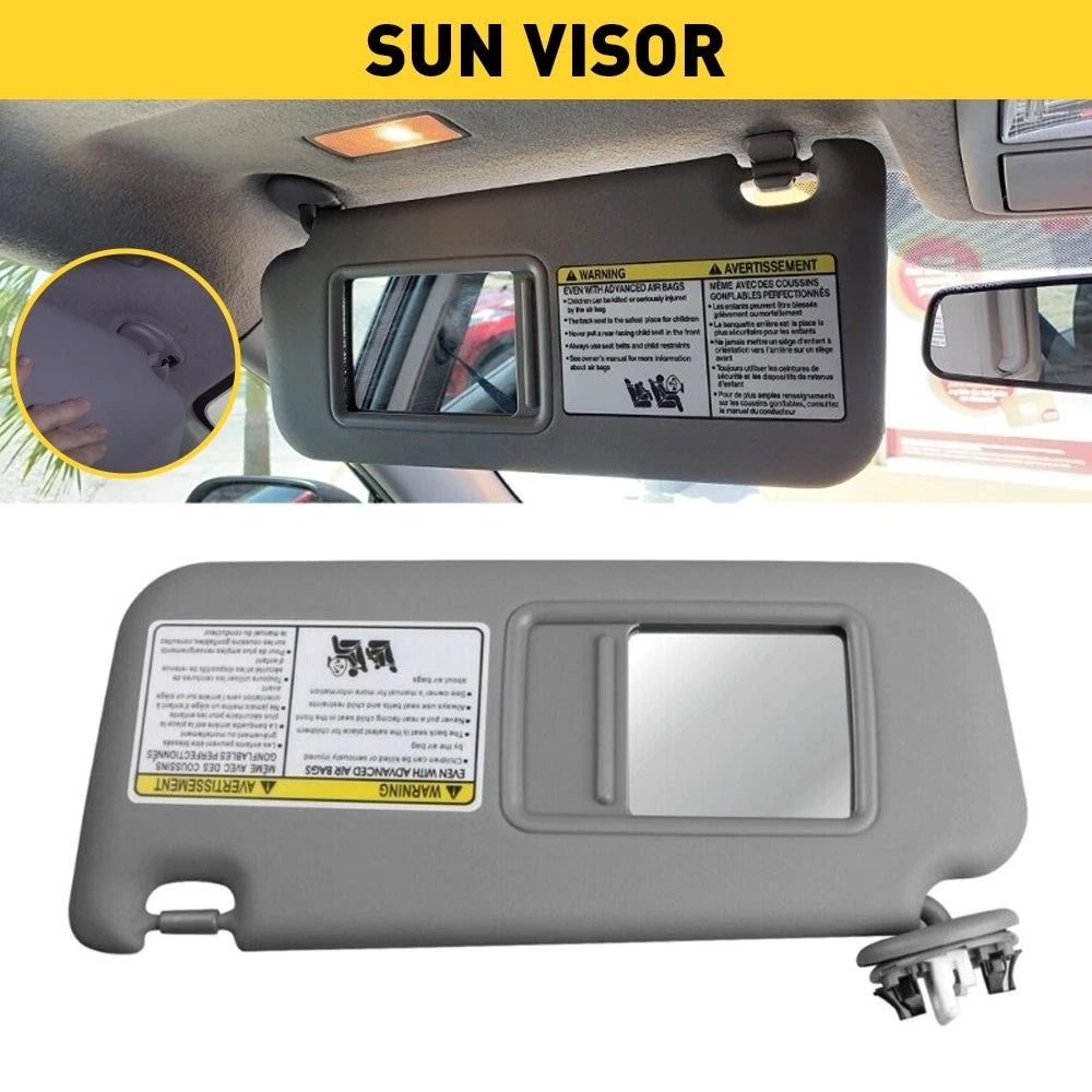 Driver Side Sun Visor for Toyota RAV4 (2006–2012) Gray Shade Shield