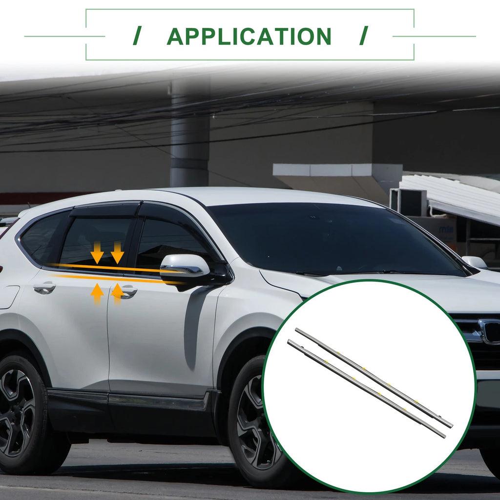 2X Rear Weatherstrip Window Seal No. 72950TLYH01 for Honda CR-V 