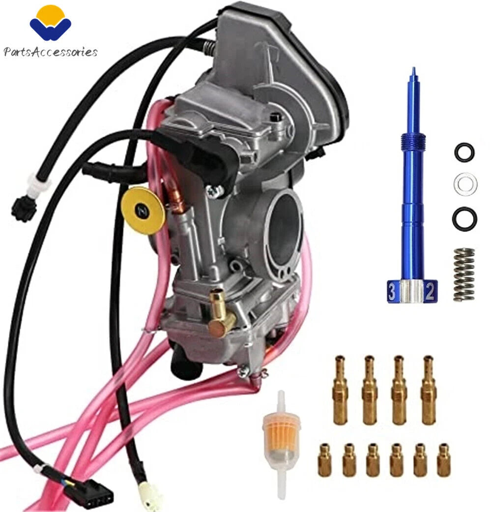 Carburetor & Blue Air Fuel Mixture Screw for Honda TRX450R TRX450ER (2006–2009)
