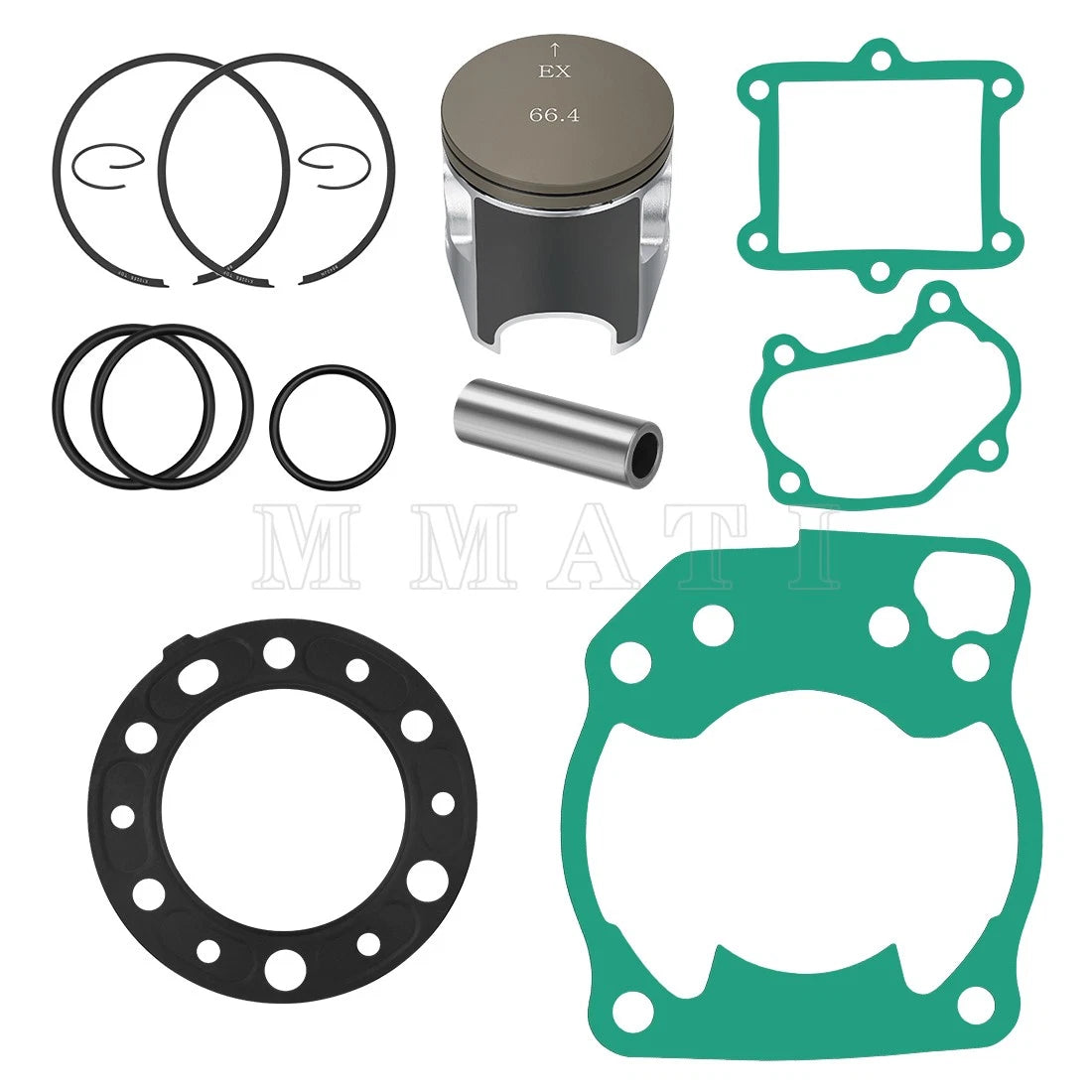 Top End Gasket Piston Rebuild Kit for Honda CR250R (1992–1996) STD 66.4mm