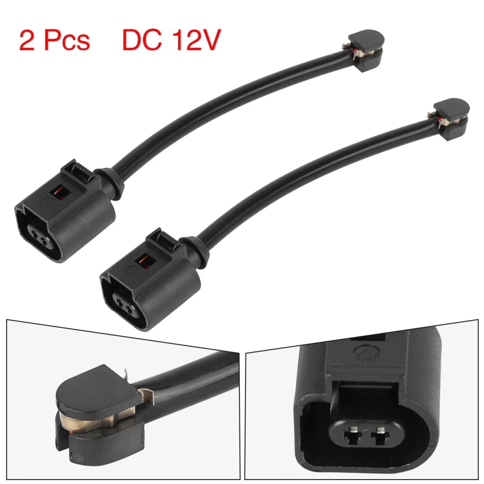 2 x Rear Brake Pad Electronic Wear Sensors for Porsche VW (2010-2018)