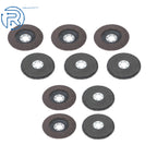 10PCS 4.5" Zirconia Flap Disc Sanding Grinding 60 Grit for Automotive Use