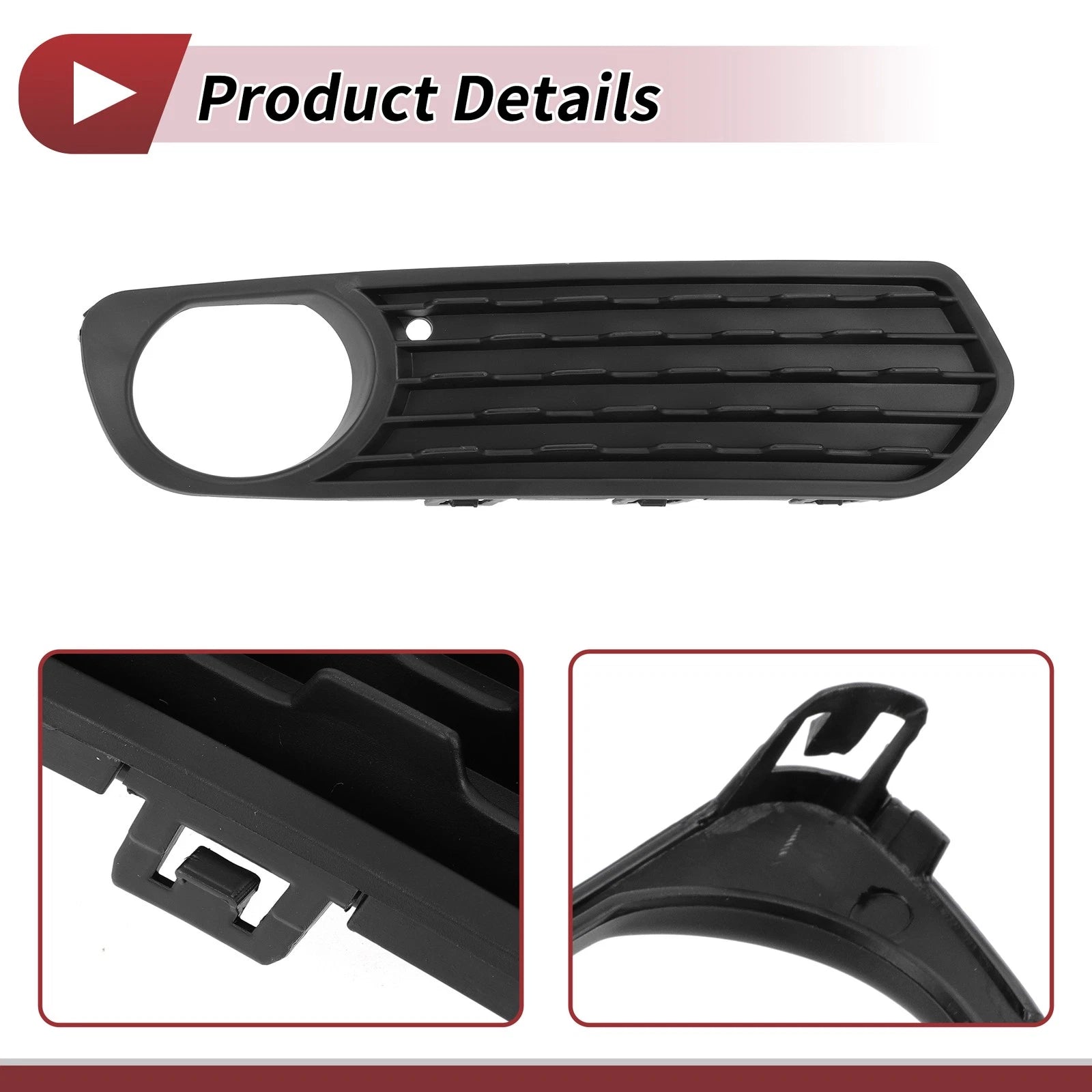 1 Pc Fog Light Grill for BMW F20 (2011–2015) No. 51117272558 Black