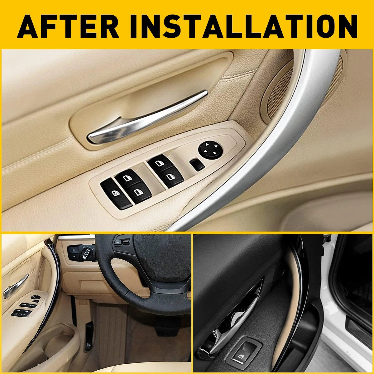 2X Inner Door Handle Cover for BMW 3 Series F30 F35 (2012–2019)
