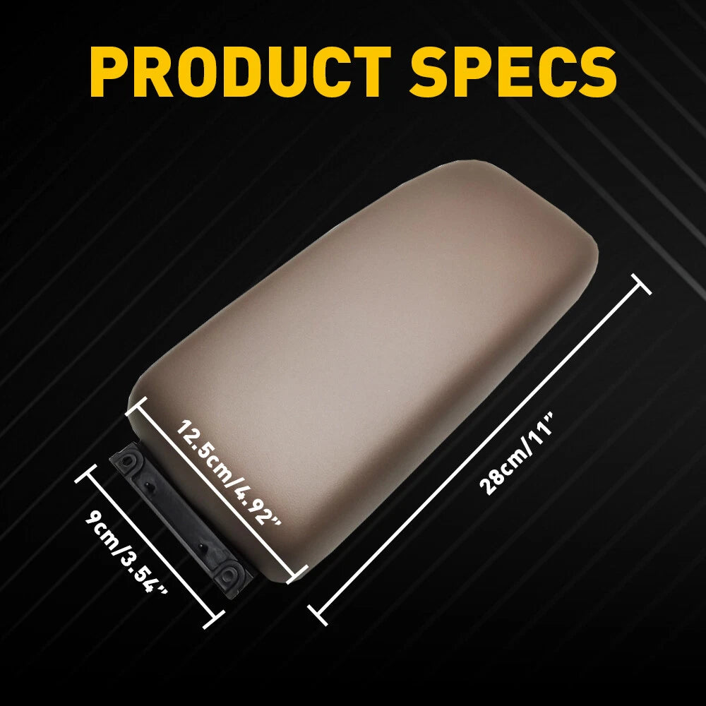 Leather Center Console Lid Armrest Cover for Toyota Tacoma (1995–2000)