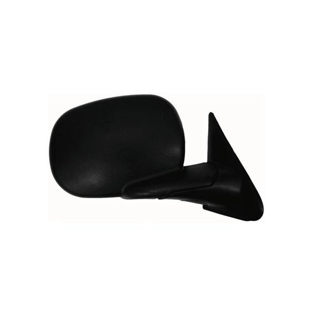Replacement Black Textured Passenger Side Power Door Mirror w/Heated Glass