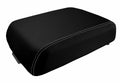 Console Lid Bucket Seat Cover for Ford F250 (1999–2010) Carbon Fiber Gray Stitch