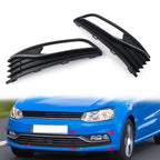 Front Bumper Lower with Hole and Chrome Trim for VW Polo V Hatchback (2014–2017)