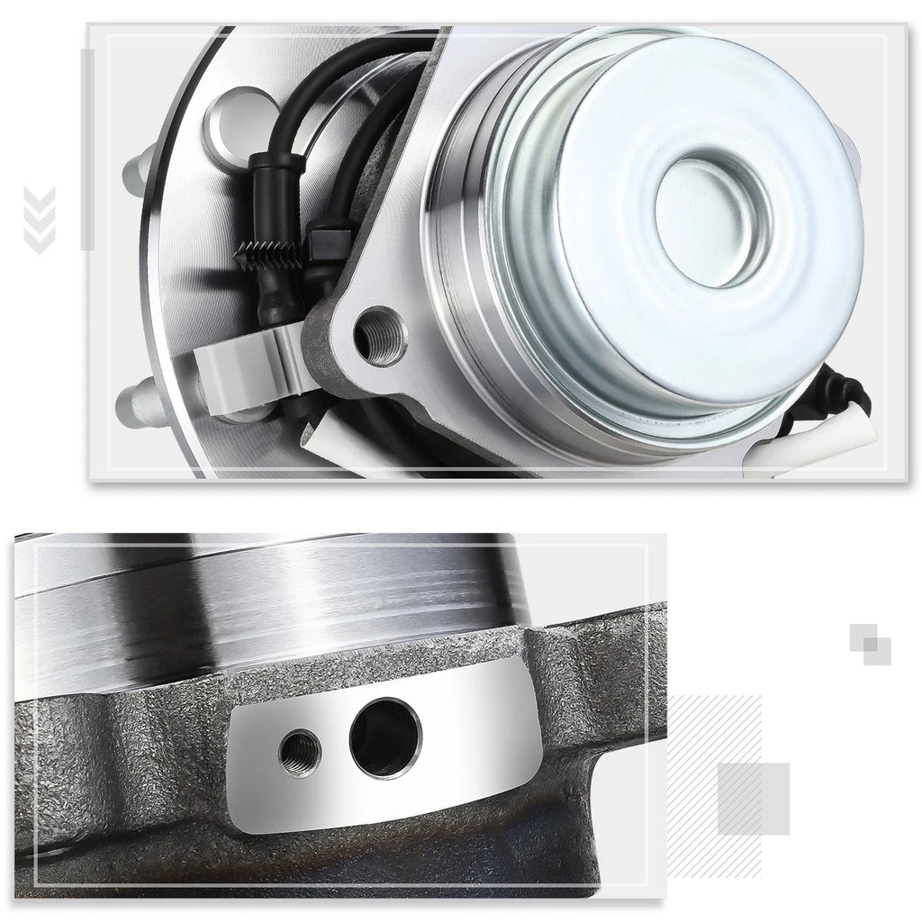 Front Wheel Hub Bearing Assembly w/ABS Sensor for Express Savana 3500 4500 (2003–2017)