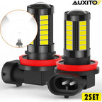Set of 2 H11/H8 LED Headlight Fog Bulbs Kit 6000K for Universal Fit