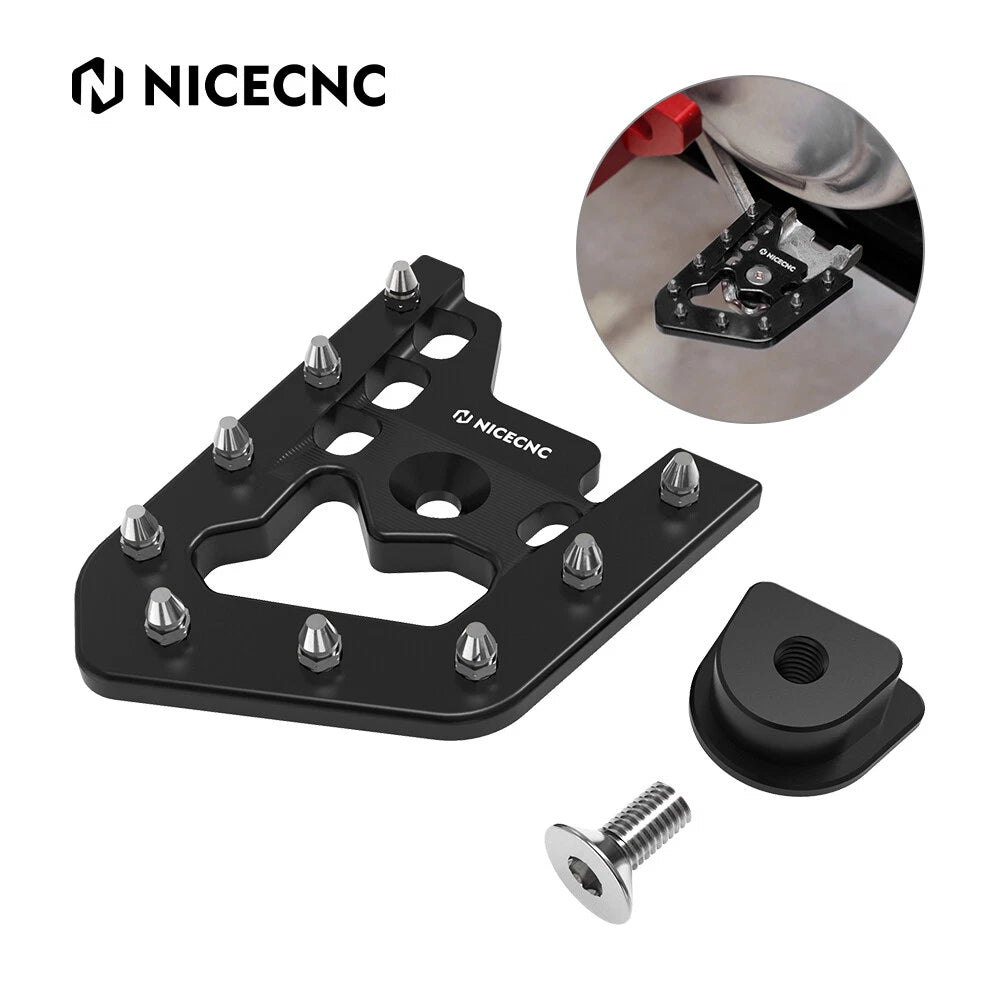 Brake Pedal Extender Step Plate Tip for Yamaha Raptor 700 700R (2013–2026) Black