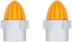Pair Lighted Bumper Guides Stainless 1 x 49 for Watermelon Amber Lens (—)