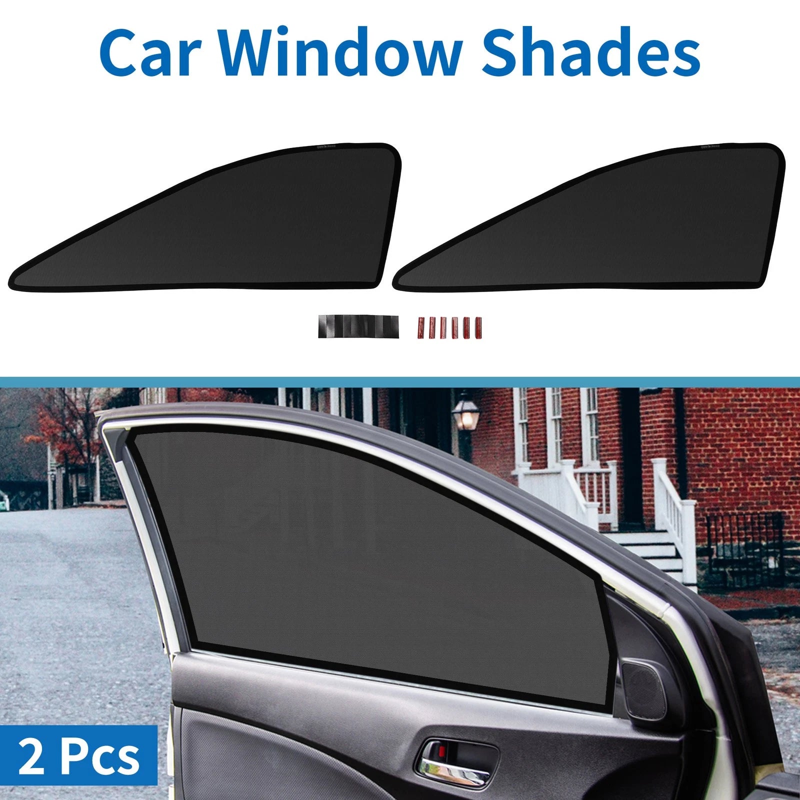Car Window Cover for Toyota Harrier 80 Series (2014–2020) Net Black