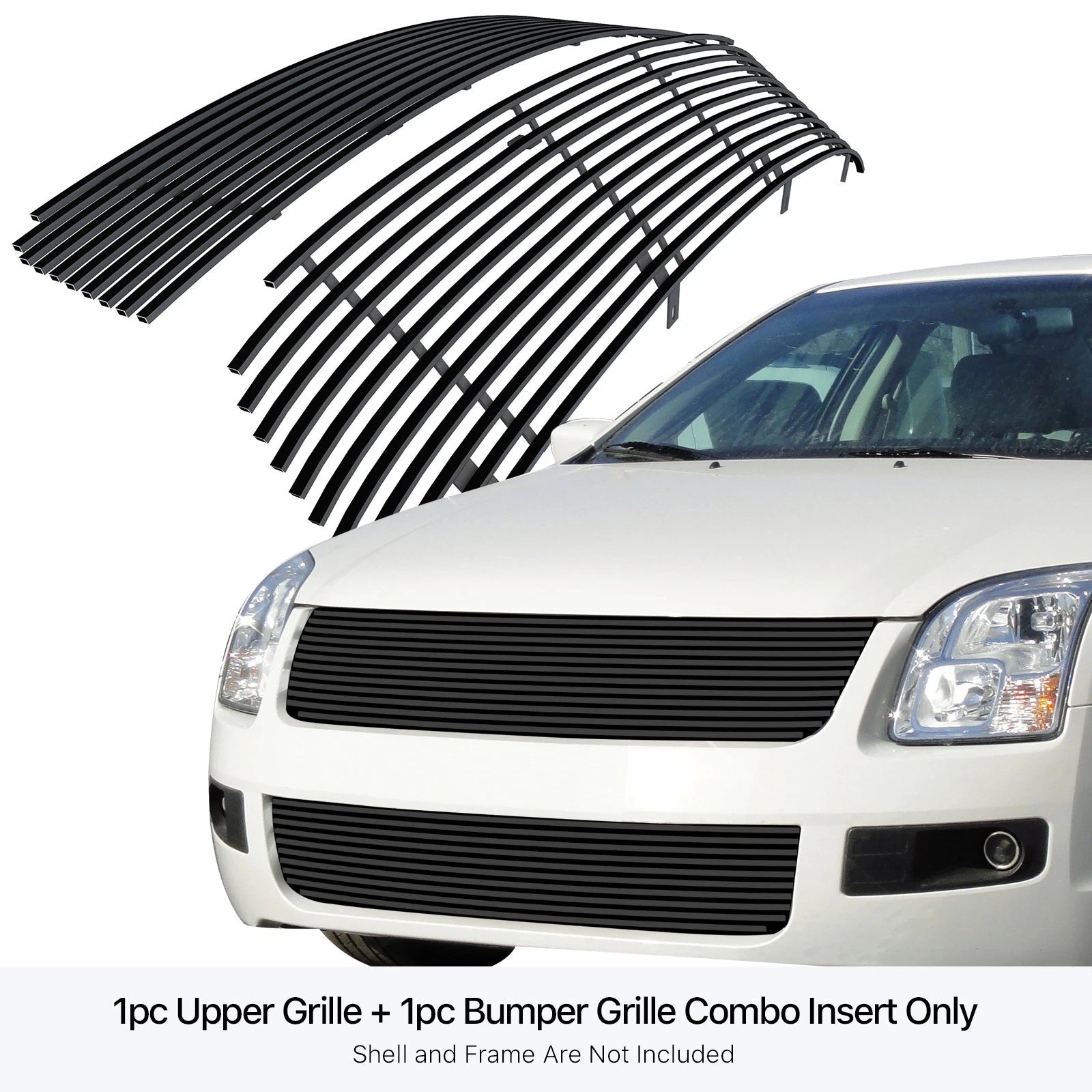 Stainless Steel Black Billet Grille Insert for Ford Fusion (2006-2009)
