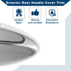 Exterior Door Handle Cover Trim for Lexus LS460 (2008-2015) Chrome Silver