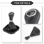 6 Speed Shift Knob with Boot Cover for Mercedes Benz W203 S203 (2004–2007)