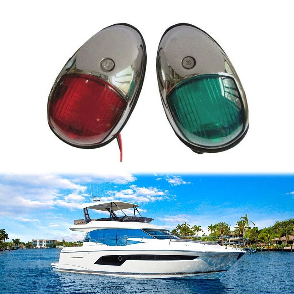 12V LED Navigation Lights for Marine Boat (Stainless Steel Housing)