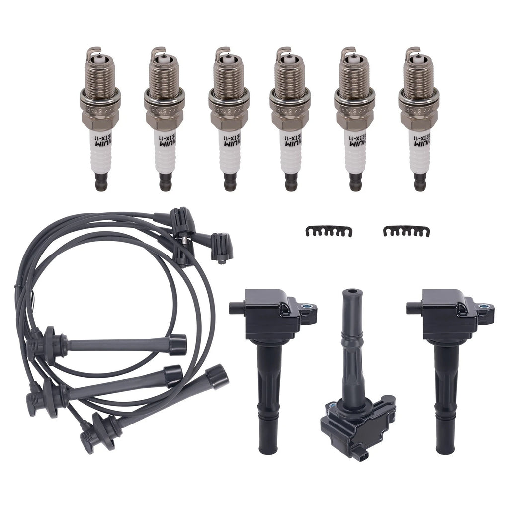 Ignition Coils, Spark Plug & Wires Set for Toyota Tacoma 3.4L V6 (1995–2004)
