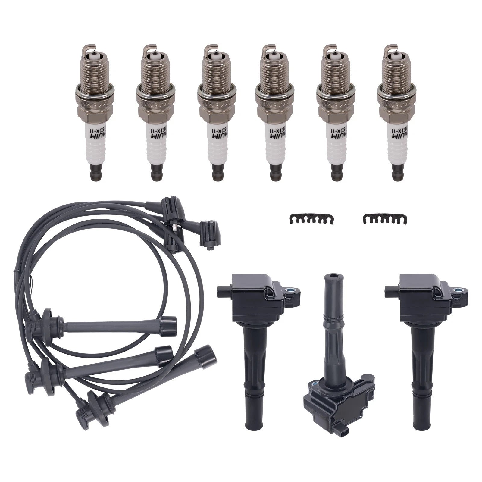 Ignition Coils, Spark Plug & Wires Set for Toyota Tacoma 3.4L V6 (1995–2004)