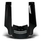5" Stretched Rear Fender for Harley Touring (2014–2023) Tri-Bar Lights Black