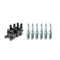 Set of 6 Hitachi Ignition Coils & NGK Spark Plugs for Ford Taurus/Sable (1986–2005)