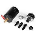 Oil Catch Can Separator with Breather Filter & Drain Valve for